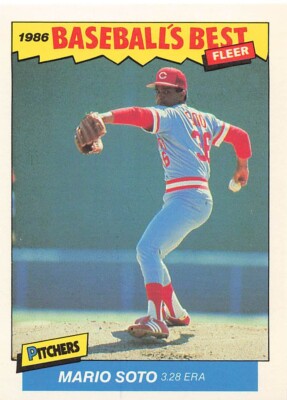 MARIO SOTO 1986 FLEER BASEBALLS BEST SLUGGERS VS PITCHERS #36