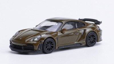 Pop Race Porsche 992 Singer GTR 911 - Carbon Edition - Brown 1:64