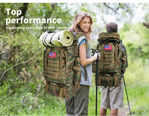 30L/40L/80L Military Outdoor Tactical Shoulder Backpack Camping Hiking Bag - Picture 20 of 53