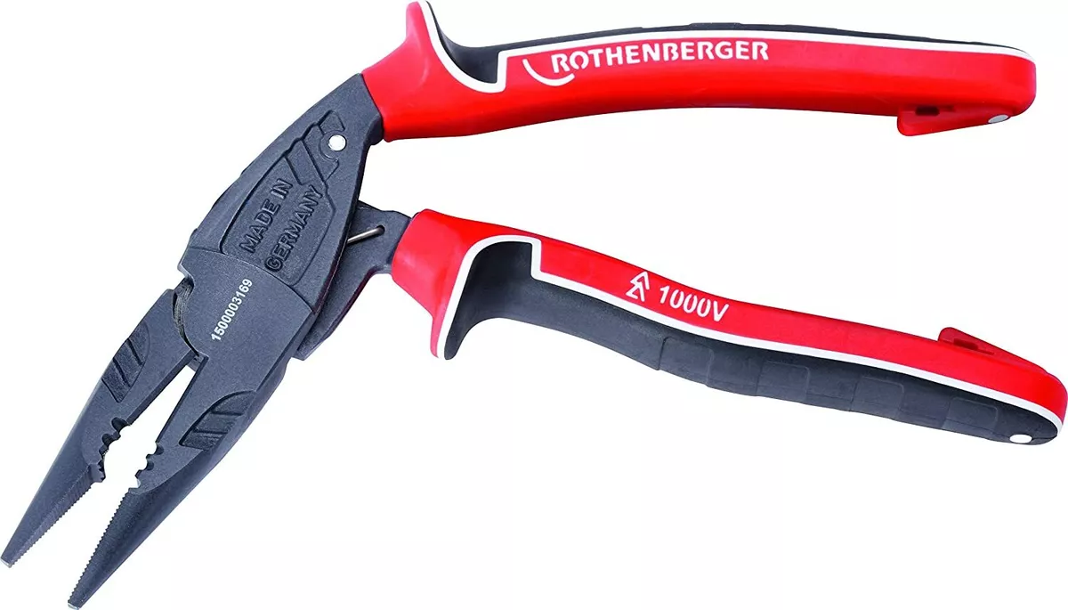 Rothenberger Ergonomic Electric Long Nosed Pliers 200mm 1500003169