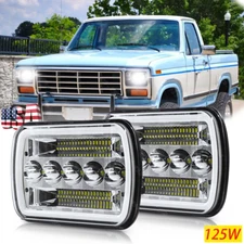 Pair 5X7'' 7X6'' LED Headlight Sealed Beam For Ford F250 F350 E150 E250 E350