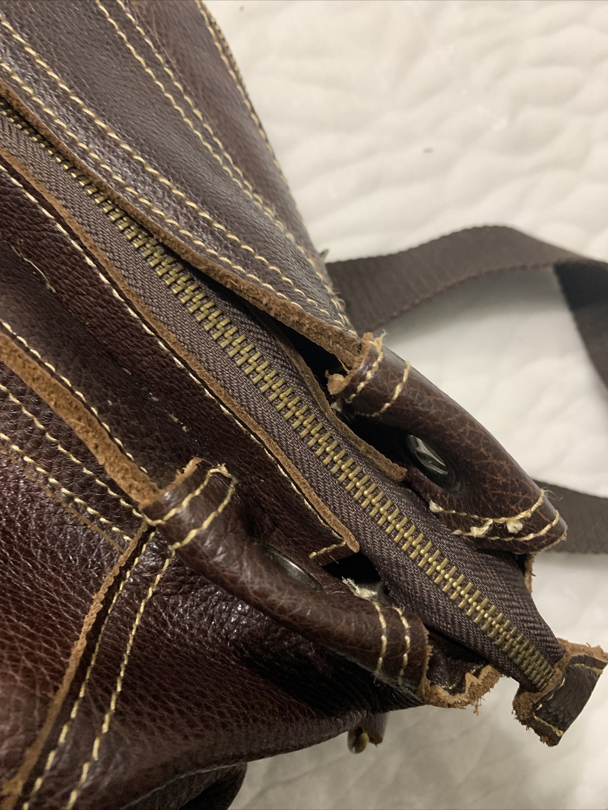 Ameri Leather Dark Brown Bag Shoulder Bag. - image 8