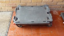 1 x ABS H/Duty 4 Wheel 650 x 400mm Tote crate Dolly 250kg Skate Dollies Removals