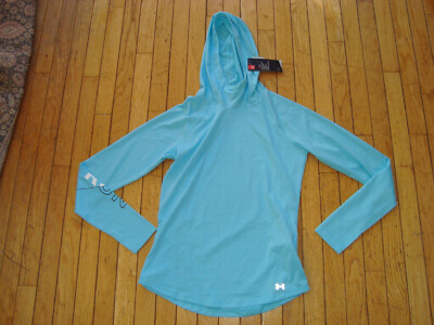 UNDER ARMOUR HEATGEAR LADIE'S PULLOVER RUNNING HOODED TOP SIZE SMALL BNWT@$59.99