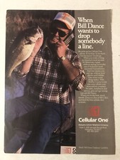 1994 Cellular One Cellphone Vintage Print Ad Advertisement Bill Dance pa15