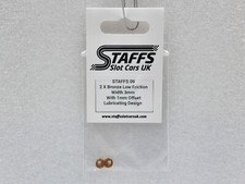 Staffs STAFFS09 Bronze Bearings Low Friction 3/32 3mm width 1:32 Slot Car Part