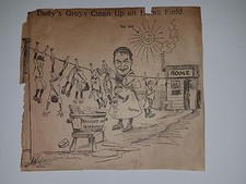 Hugh Duffy Providence Grays Montreal Royals Toronto Maple Leafs 1907 Cartoon
