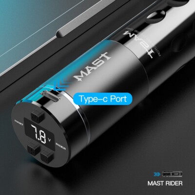 Mast Rider Revolution Wireless Tattoo Machine Battery In Grip WQP