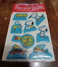 Vintage Hallmark Peanuts Sticker Pack PUFFY PEANUTS Assorted Themes CUTE 