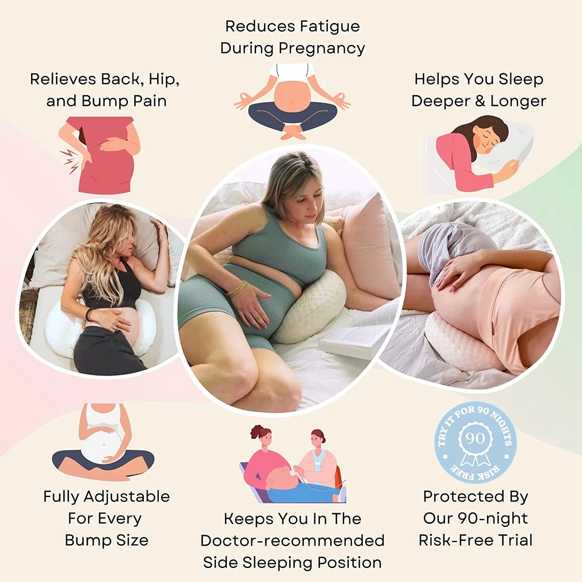Pregnancy Pillow Maternity Pillow for Pregnant Women Soft Body