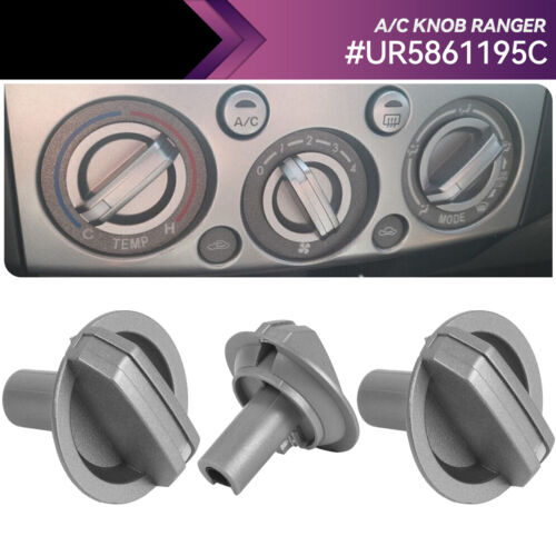 3PCS A/C Control Knob UR5861195C For PJ Ranger 2006-2008 2007 Mazda BT50 - Picture 4 of 8