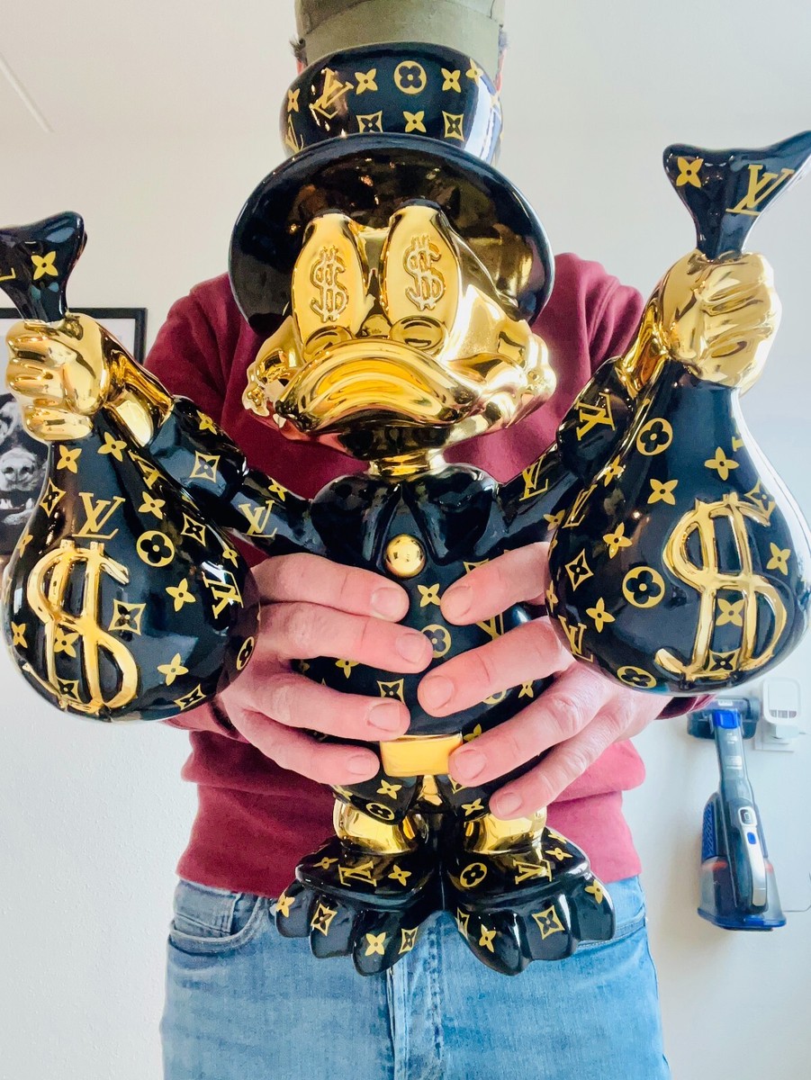 BIG Scrooge McDuck SCULPTURE POPART POP ART LUXURY MONEY LV statue