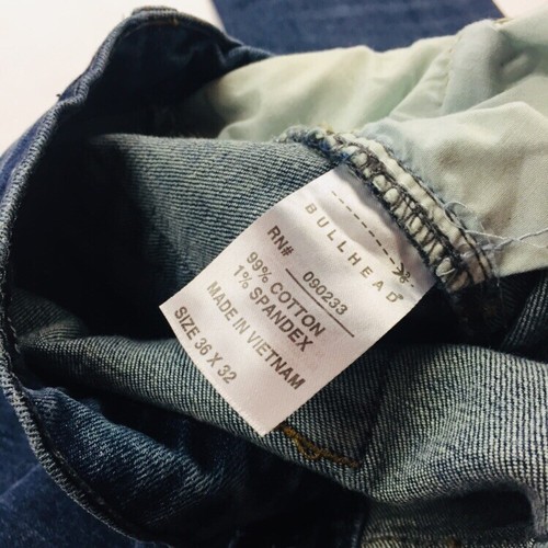 en foncé délavage Jean Pacsun coton Homme skinny mélangé Bullhead Jeans 36x32 w8Yq10