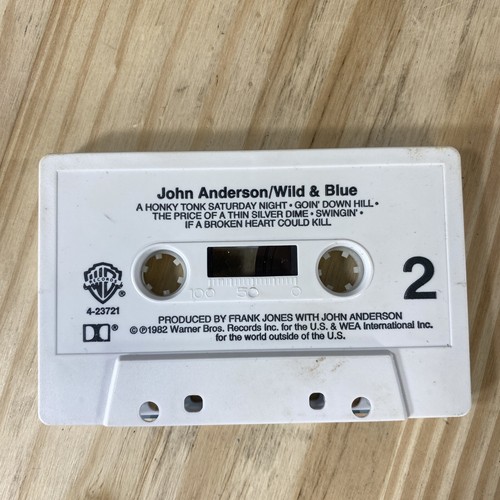 John Anderson Wild & Blue Cassette 1982 Warner Bros 23721 4 Tested - Picture 6 of 10