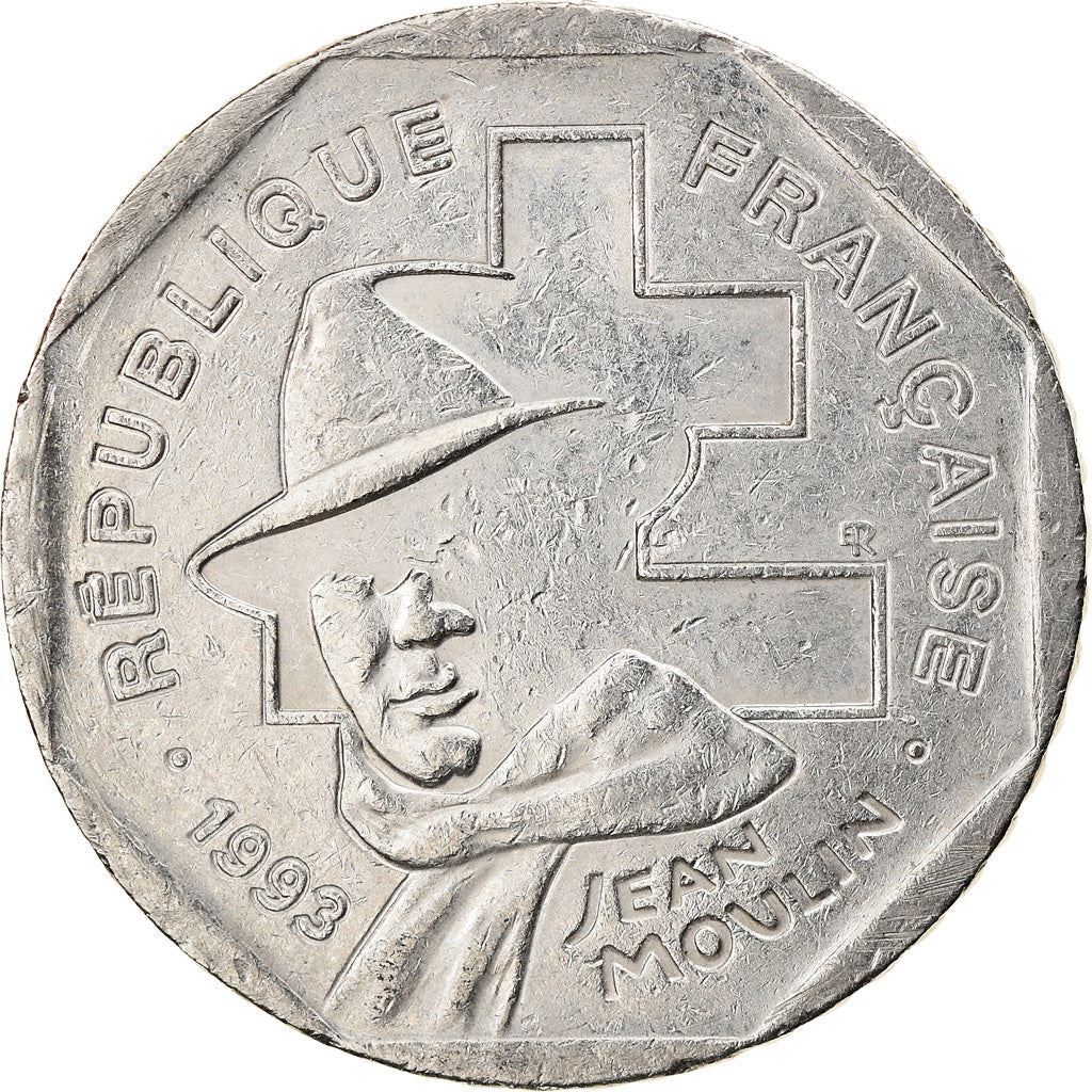 French Coin | 2 Francs | Jean Moulin | France | 1993 | eBay
