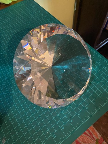 200mm Huge Clear Crystal Diamond Paperweight Wedding Centerpieces Gifts - Picture 18 of 24