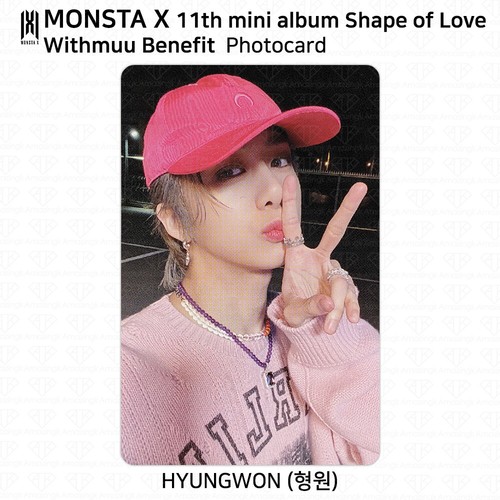 Monsta X 11. Mini Album Form der Liebe Fotokarte Apple Music Withmuu Vorteil - Bild 7 von 32