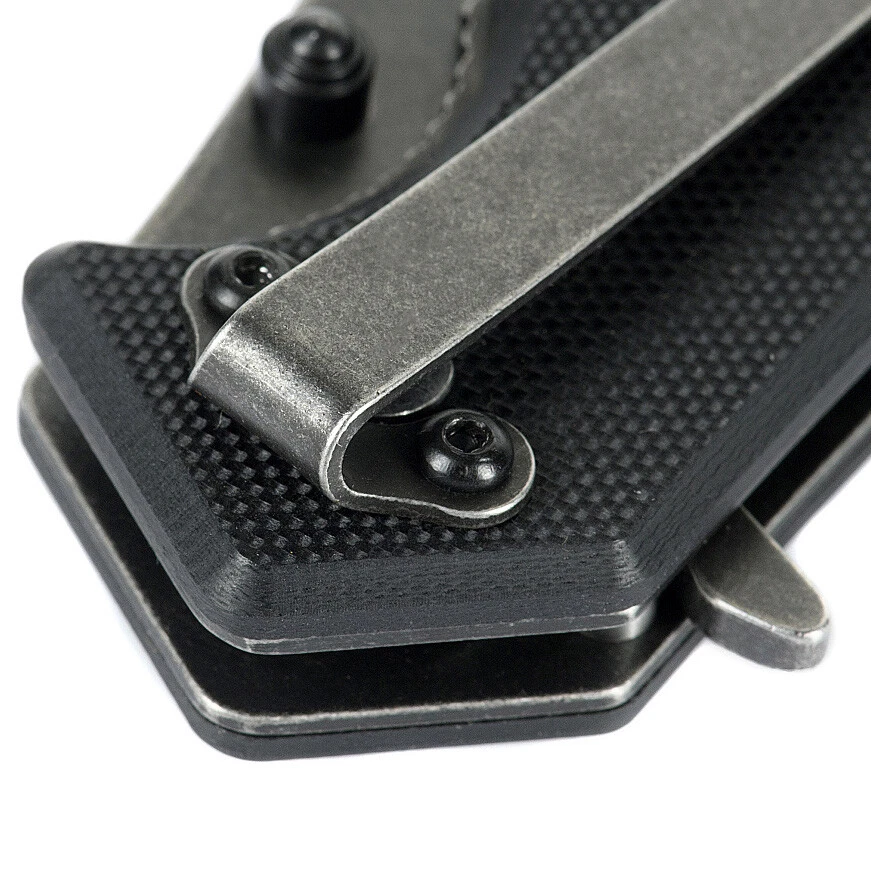 Cuchillo Plegable Táctico M-Tac Tipo 8 5Cr15MoV Acero | Punta de Clip, Mango G10, EDC Foto 3 de 4