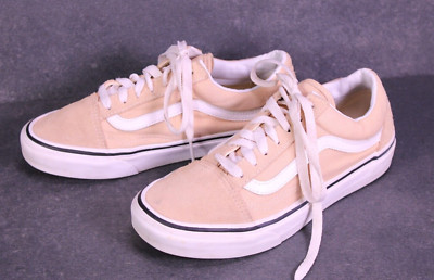 Vans Sneaker Old Skool Skaterschuhe rosa weiß Gr. 37 low top Leder Suede BC616