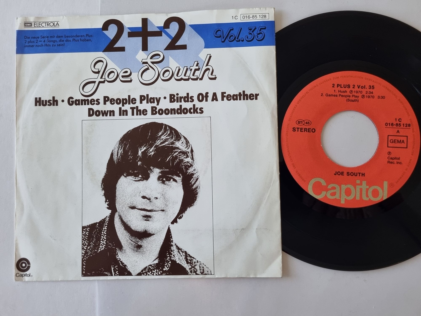Joe South - Hush/ Games people play 7'' Vinyl EP Germany