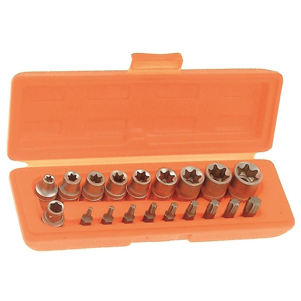 3/8"" Drive Torx & E-Torx Socket Set 18 Pcs Franklin Tools SE600