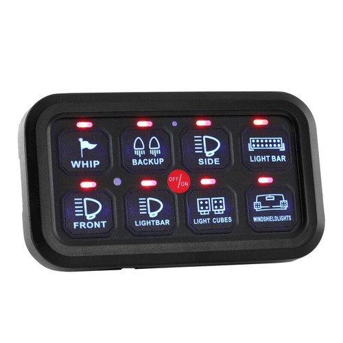 AUXBEAM Universal 8-Gang Ein-Aus Schalter Bedienfeld LED Schaltungssystem DC12-24V - Bild 4 von 12