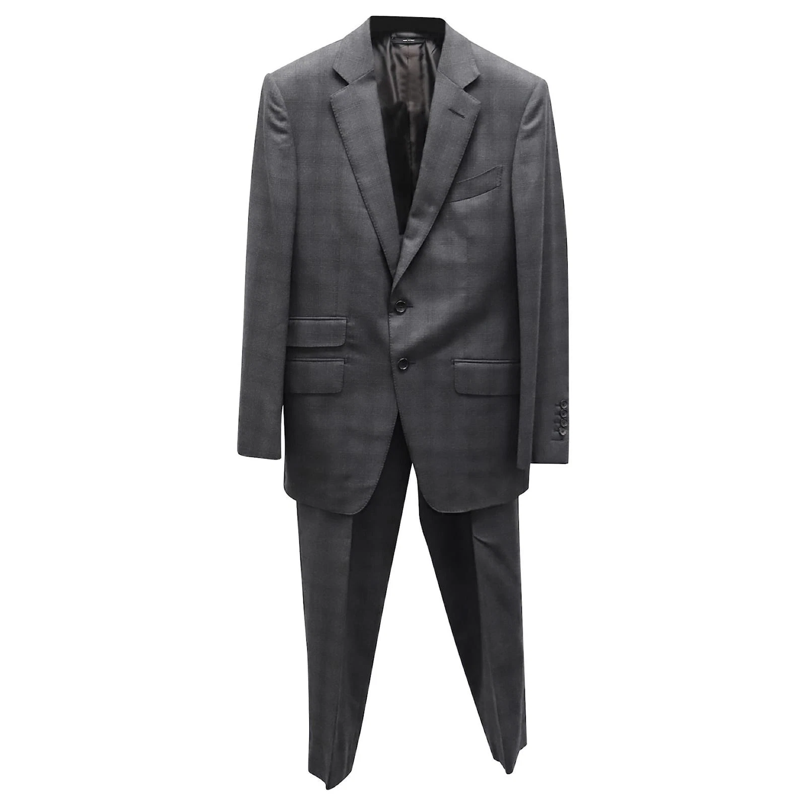 Tom Ford — Tom FORD Mens O Connor Charcoal Suit 48 IT / 38 US Recent Wool Silk Italy