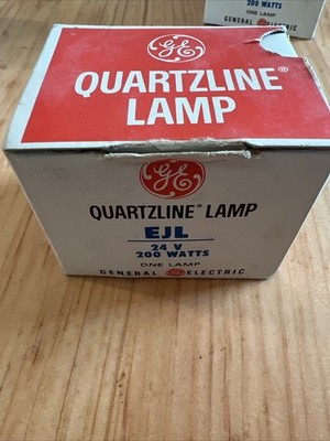 Vintage Rare GE Quartzline Projector Lamp EJL 19 V 80W  1960s-70s