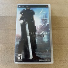 Crisis Core Final Fantasy VII PlayStation Portable PSP Game + Case Black Label