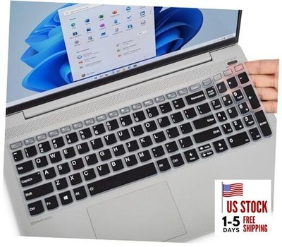 Keyboard Cover for 2025 2024 2023 Lenovo IdeaPad 1 / IdeaPad 1i 15IJL7 Black