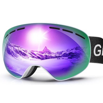 OTG Ski Goggles PRO, Frameless 100% UV Protection Anti Fog Ski Goggles Men, S...