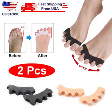 2 Pcs Bunion Corrector Silicone Toe Separator Straightener Orthopedic Toes Space