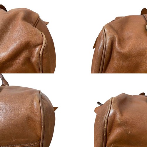 Bolso de Mano Miu Miu Vitello Lux Marrón Detalle de Cinta Auténtico Italia Damas Bolso Grande - Imagen 10 de 10