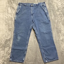 Carhartt Dungaree Fit Jeans Men  s Size 38x30 Blue Denim