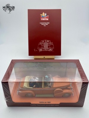 Atlas TAXI NEW DELHI Cadillac Fleetwood Tintin Tibet 1:43 Modellauto Box