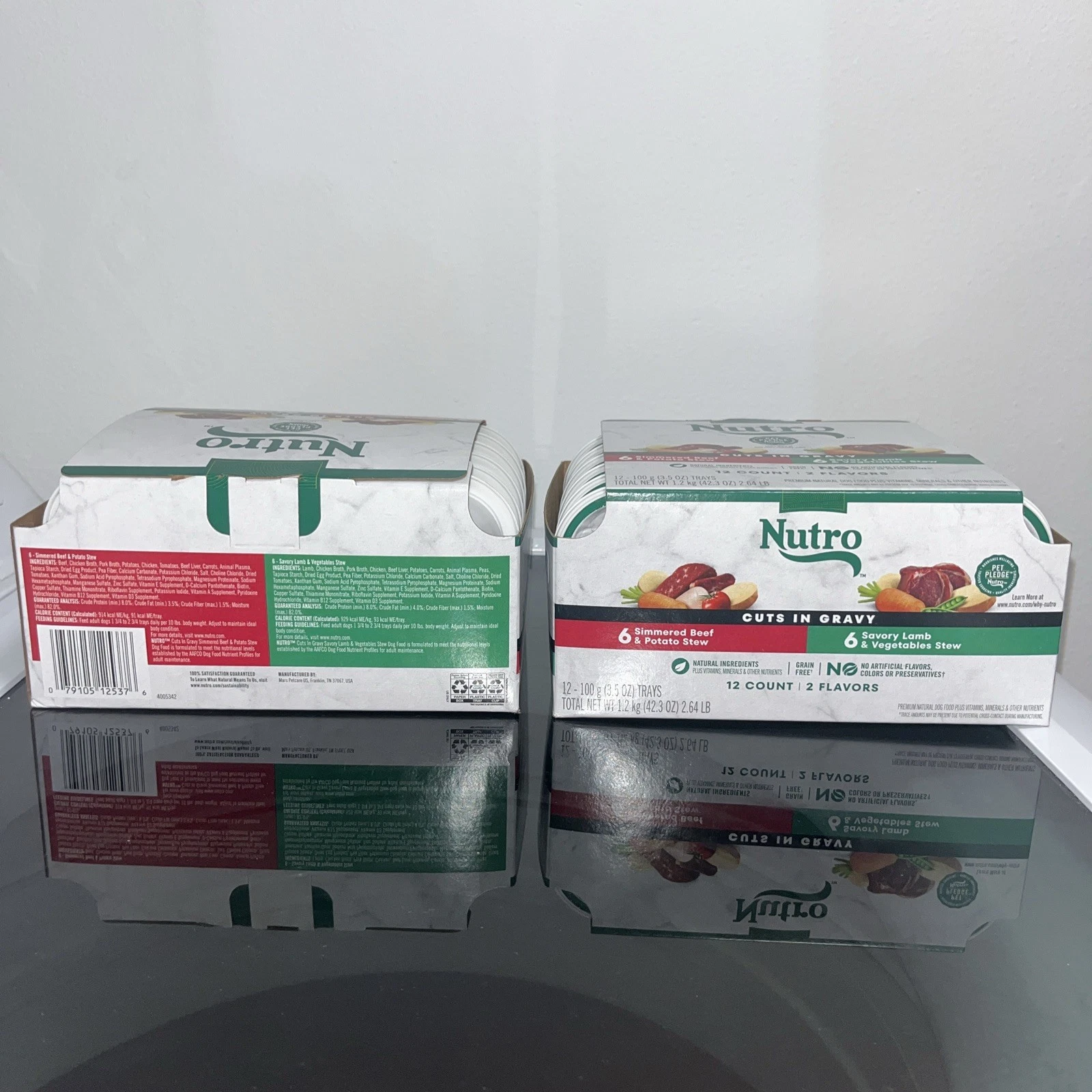 Nutro Natural Choice Cuts in Gravy Wet Dog Food Variety Pack 12 Count Grain