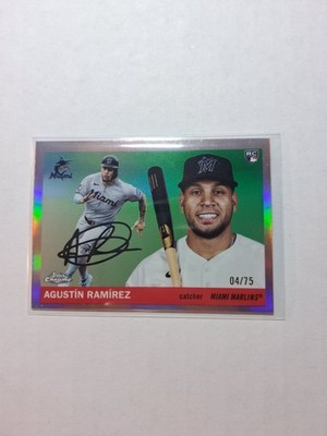 Agustin Ramirez 2025 Topps Chrome Platinum Anniversary Rookie Rose Gold Ref 4/75