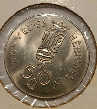 1972 - New Hebrides ( Colony of France ) 50 Francs
