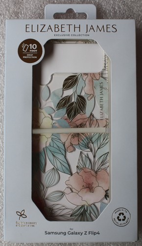 Elizabeth James Case for Samsung Galaxy Z Flip4 - Blooms In Bordeaux - New!