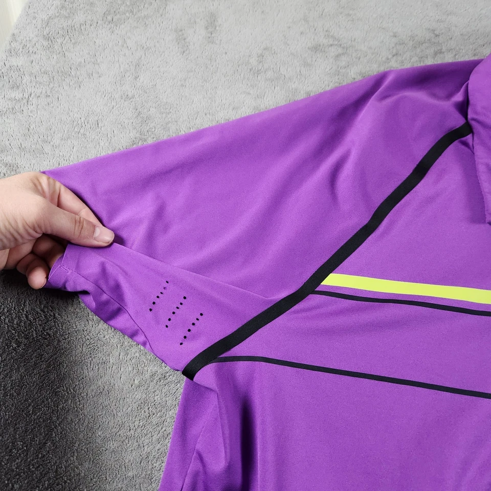 Polo de golf de manga corta ventilado Adidas Climacool para hombre talla 2XL Foto 4 de 4