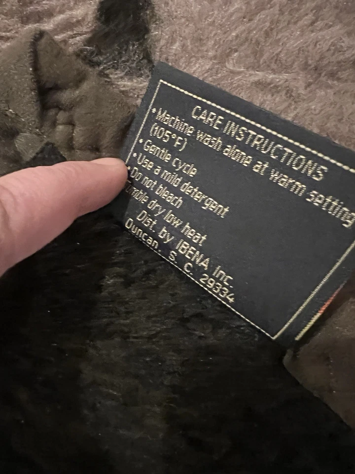 Manta Ibena Alpaca Reversible Marrón Hecha en Turquía 57 x 76" Acrílico Foto 4 de 4