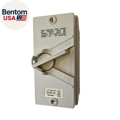 Outdoor Disconnect Switch Box, 440V 63A 3P Enclosed Safety Isolation Switches,Ip