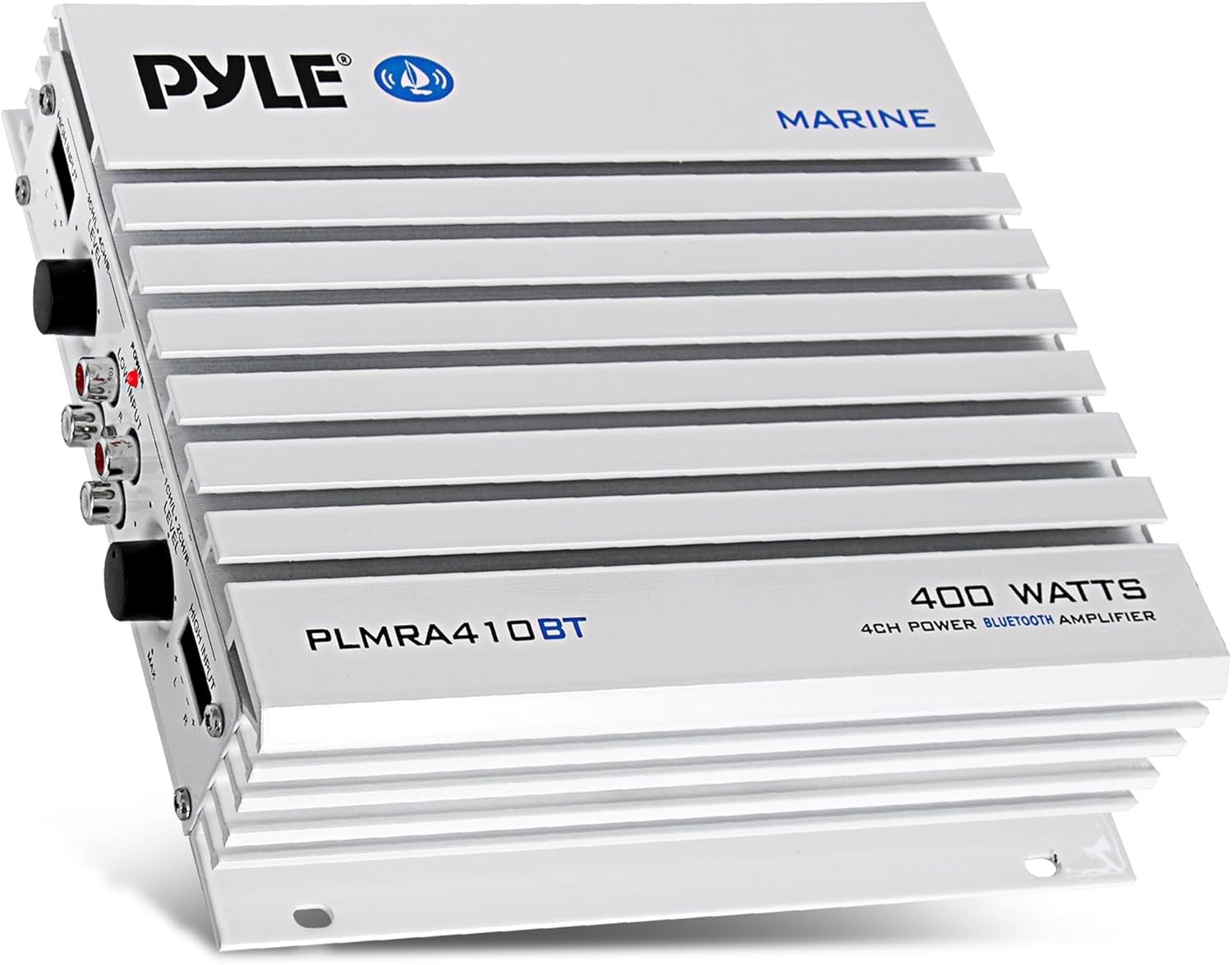 Pyle 2.1 Bluetooth Marine Amplifier Receiver - Waterproof 4 Channel, 400W