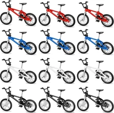 12 Pieces Mini Finger Bikes Mini BMX Bikes Games End of the Year Student Gifts B