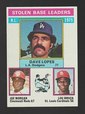 1976 Topps #197 NL Stolen Base Leaders - Joe Morgan/Lou Brock - 011🔥⚾🔥