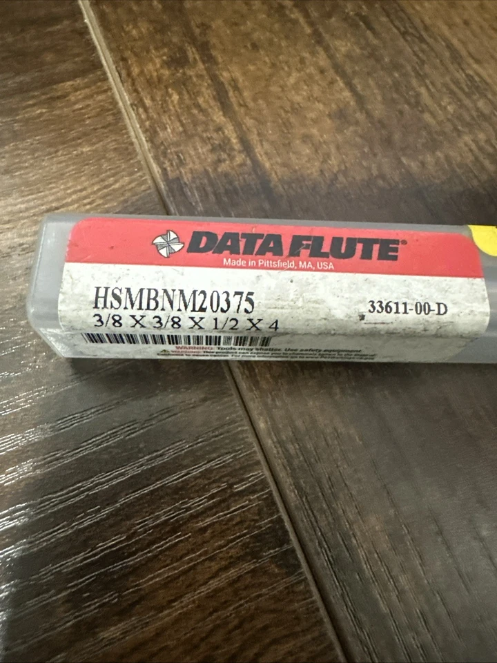 Data Flute HSMBNM20375 , 0.375 Diameter, 0.375 Shank, 0.5 Loc, 4” Overall - Image 2 of 2