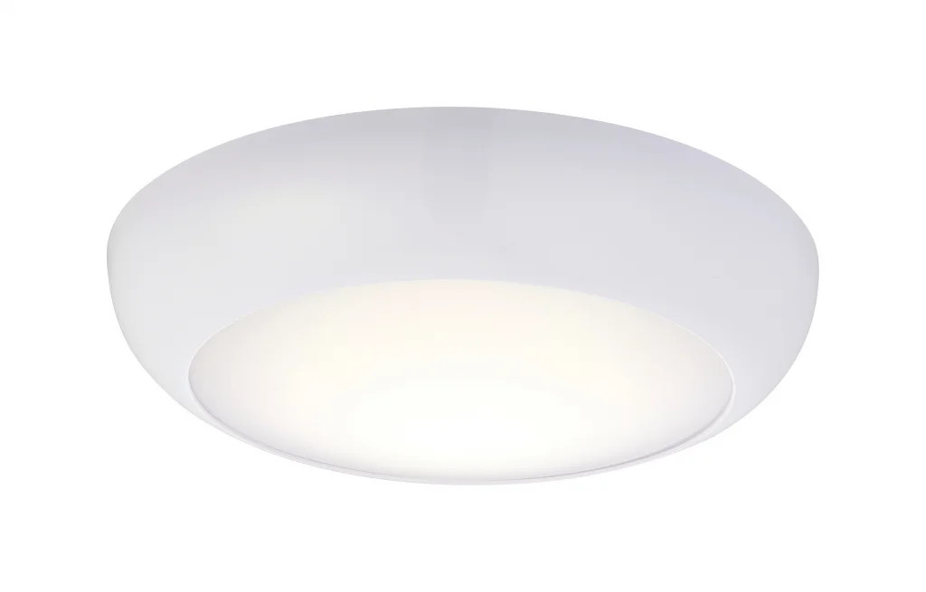 Bulkhead Light White Forca LED Gloss IP65 Saxby 77892