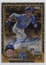 2023 Topps Gilded Collection Gold Etch Blue 43/50 Drew Waters #CGA-DW Auto 1nv1