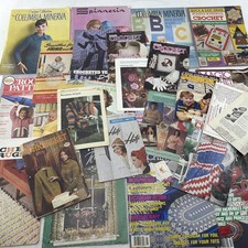 Lot 20 Vintage Crochet Pattern Booklet Clothing, Ruffles, Doilies  MORE 