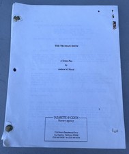 The Truman Show Original Script Screenplay Early Draft Jim Carrey